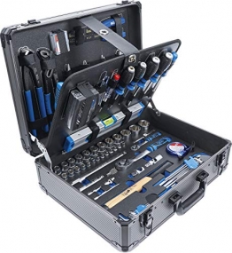 BGS 15501 | Werkzeugkoffer | 149-tlg. | Profi-Werkzeug | Alu-Koffer | gefüllt | abschließbar | Werkzeugkiste | Werkzeugbox - 1