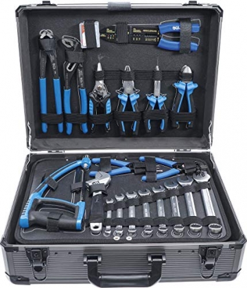 BGS 15501 | Werkzeugkoffer | 149-tlg. | Profi-Werkzeug | Alu-Koffer | gefüllt | abschließbar | Werkzeugkiste | Werkzeugbox - 5