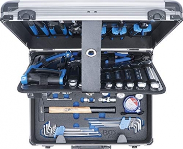 BGS 15501 | Werkzeugkoffer | 149-tlg. | Profi-Werkzeug | Alu-Koffer | gefüllt | abschließbar | Werkzeugkiste | Werkzeugbox - 9