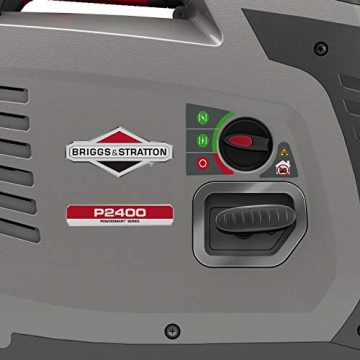 Briggs & Stratton 030800 Benzin Inverter Stromerzeuger Generator der PowerSmart Serie P2400 mit 2400 Watt/1800 Watt sauberem Strom, ultraleise und leichtgewichtigise und leichtgewichtig, W - 7