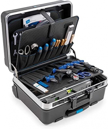 B&W Werkzeugkoffer GO mobil mit Werkzeugeinsteckfächern (Koffer aus ABS, Volumen 36l, 48 x 37,5 x 20 cm innen) 120.04/P , ohne Werkzeug - 2