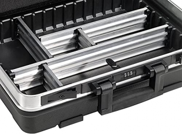 B&W Werkzeugkoffer GO mobil mit Werkzeugeinsteckfächern (Koffer aus ABS, Volumen 36l, 48 x 37,5 x 20 cm innen) 120.04/P , ohne Werkzeug - 7