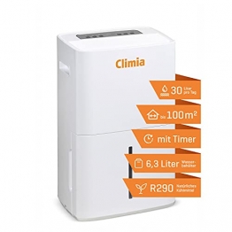 Climia CTK 240 elektrischer Bautrockner mit ökologischem Kühlmittel, Luftentfeuchter (max. 30 l/Tag) geeignet für Räume bis 230 m3 - 1