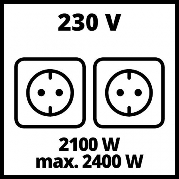 Einhell Stromerzeuger (Benzin) TC-PG 25/E5 (2.100 W Dauerleistung, max. 2.400 W, emissionsarmer 4-Takt-Antriebsmotor, 2x 230V-Steckdosen inkl. Voltmeter, AVR-Funktion) - 8