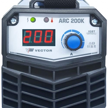 Elektroden Schweißgerät - Schweißgerät Elektrode - Inverter Schweissgerät - Elektroden Inverter - ARC Welder - Einsteigergerät - Elektro Schweißgerät | 200A - Set ARC200K von Vector Welding - 4