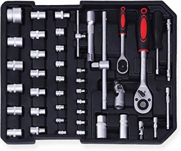 Masko® 969 tlg Werkzeugkoffer Werkzeugkasten Werkzeugkiste Werkzeug Trolley Profi 969 Teile Qualitätswerkzeug Anthrazit - 6