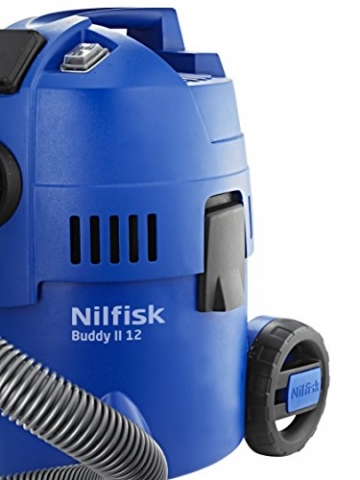 Nilfisk Buddy II 12 EU Nass-/Trockensauger, für die Reinigung im Innen- & Außenbereich, 12 Liter Fassungsvermögen, 1200 W Eingangsleistung (blau) - 6