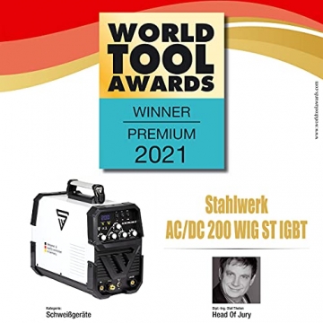 STAHLWERK AC/DC WIG 200 ST IGBT Kombi Schweißgerät mit 200 Ampere WIG MMA, Aluminium Schweißen, 7 Jahre Herstellergarantie - 5