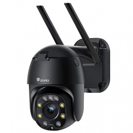 4X Optischer Zoom Überwachungskamera Aussen WLAN, Ctronics Dome PTZ WiFi IP Kamera Outdoor mit Mensch Bewegungsmelder, Automatische Verfolgung, 30m Nachtsicht in Farbe, 2-Wege-Audio, IP66 Wasserdicht - 1
