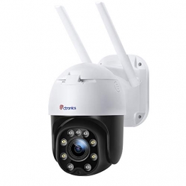4X Optischer Zoom Überwachungskamera Aussen WLAN, Ctronics PTZ Dome WiFi IP Kamera Outdoor mit Mensch Bewegungsmelder, Automatische Verfolgung, 30m Nachtsicht in Farbe, 2-Wege-Audio, IP66 Wasserdicht - 1