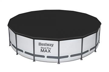 Bestway Steel Pro MAX Aufstellpool Komplett-Set mit Filterpumpe Ø 457 x 122 cm, grau, rund - 8