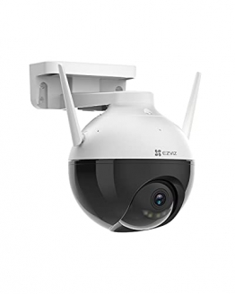 EZVIZ Überwachungskamera, 1080p WLAN IP PT Kamera mit KI-Personenerkennung, 30 Meter Farbnachtsicht, FHD Sicherheitskamera für den Außenbereich，schewenk- / Neigung und SD Kartenslot verfügbar, C8C - 1