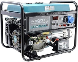 Könner & Söhnen Stromerzeuger KS 10000E ATS - Generator Benzin 18 PS 4-Takt Benzinmotor mit E-Starter, Automatischer Spannungsregler 230V, Notstromautomatik, 8000 Watt, 1x16A, 1x32A Stromgenerator - 1