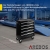 Arebos Werkstattwagen 5 Fächer | zentral abschließbar | inkl. Antirutschmatten | kugelgelagerte Schubladen | 2 Rollen mit Feststellbremse (schwarz) - 2