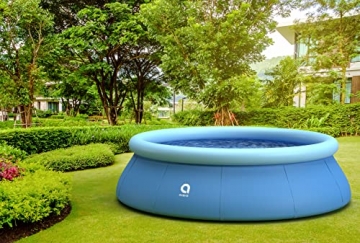 Avenli Pool 360 x 90 cm Family Prompt Set Pool Aufstellpool ohne Pumpe Pool-Set blau Gartenpool rund Schwimmbecken für Familien & Kinder (366 x 91 cm) - 2