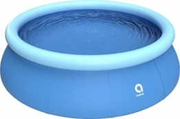 Avenli Pool 360 x 90 cm Family Prompt Set Pool Aufstellpool ohne Pumpe Pool-Set blau Gartenpool rund Schwimmbecken für Familien & Kinder (366 x 91 cm) - 1