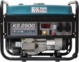 Benzingenerator KS 2900, notstromaggregat 2900 W, 2x16A (230 V), 12 V, stromerzeuger mit (AVR), stromaggregat mit Ölstandsanzeige, Überlast- und Kurzschlussschutz, generator, LED-Anzeige - 1