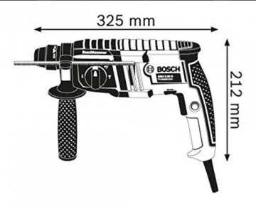 Bosch Professional Bohrhammer GBH 2-20 D (650 Watt, Bohr-Ø Beton max: 20 mm, SDS-plus, im Koffer) - 7