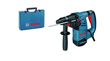 Bosch Professional Bohrhammer GBH 3-28 DRE (SDS Plus, inkl. Zusatzhandgriff, Tiefenanschlag 210 mm, Fetttube, Maschinentuch, im Handwerkerkoffer) - 2