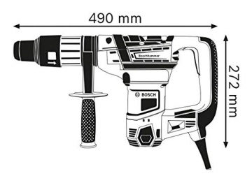 Bosch Professional Bohrhammer mit SDS max GBH 5-40 D (8,5 J Schlagenergie, inkl. Zusatzhandgriff, im Handwerkerkoffer) - 3