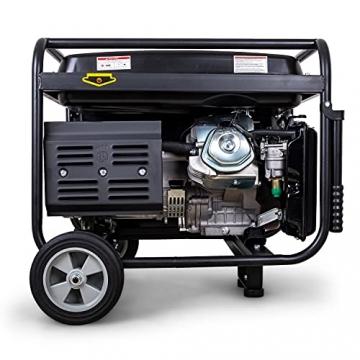 DeTec. 7 kW Benzin Stromgenerator DT-LB7500E-3, 230V AVR 400V, 25 L Tankvolumen, Starkstrom - 4