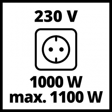 Einhell Stromerzeuger (Benzin) TC-IG 1100 (1.000 W, Inverter-Technologie, kraftvoller, emissionsarmer 4-Takt-Antriebsmotor, 1x230 V-Steckdose, Überlastschalter, Tragerahmen), Schwarz/Rot - 7