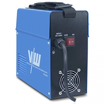 Fülldraht Schweißgerät ohne Gas - Drahtschweißgerät mit 145 Ampere & Elektrodenschweißfunktion mit 140 Ampere | Auto. Drahtvorschub - Inverter - Set mit 1 Kg Drahtrolle - von Vector Welding - 6