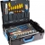 GEDORE Werkzeugkoffer L-BOXX 136, Set 58-teilig, gefüllt, Werkzeug für Hand- und Heimwerker, im Kunststoffkoffer, 1100-01 - 1