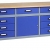 Küpper Werkbank Modell 12877, Breite 170 cm Farbe ultramarinblau - 1