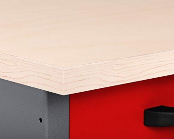 Ondis24 Werkbank rot Werktisch Packtisch 6 Schubladen Werkstatteinrichtung 160 x 60 cm Arbeitshöhe 85 cm - 7