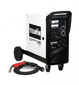 Telwin 816088 Maxima 230_220a Synergic Drahtschweißgerät mit Invertertechnik, 230V, 50-60Hz, 1ph - 1