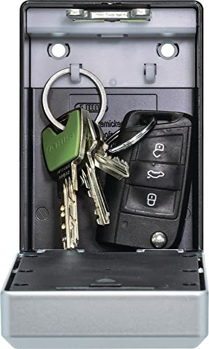 ABUS Schlüsseltresor Smart KeyGarage - per App mit dem Smartphone oder per Zahlencode bedienbar - Bluetooth Schlüsselsafe für 20 Schlüssel - zur Wandmontage, Schwarz, 63824, Schwarz, Silber - 4