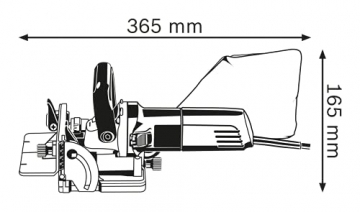 Bosch Professional Universalfräse GFF 22 A (22 mm Schnitttiefe, inkl. Staubbeutel, 1x Scheibenfräse 105x22mm, 8, Zweilochschlüssel, L-BOXX 238) - 2