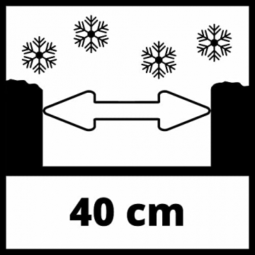 Einhell Akku-Schneefräse GE-ST 36/40 Li E-Solo Power X-Change (Li-Ion, 36 V, Arbeitsbreite 40 cm, max. Schneehöhe 20 cm, Lieferung ohne Akkus & ohne Ladegeräte), rot/schwarz - 14