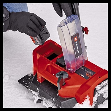 Einhell Akku-Schneefräse GE-ST 36/40 Li E-Solo Power X-Change (Li-Ion, 36 V, Arbeitsbreite 40 cm, max. Schneehöhe 20 cm, Lieferung ohne Akkus & ohne Ladegeräte), rot/schwarz - 9