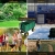 KESSER® Bollerwagen 550kg belastbar Gartenwagen Transportwagen Gartenkarre herausnehmbare Plane Gerätewagen Handwagen vielseitig einsetzbar Grün - 4