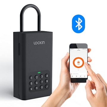 Lockin Smart Schlüsseltresor L1, Bluetooth Schlüsselsafe für den Außenbereich, Wandmontage, Türaufhängung, App-Steuerung, Fernzugriff, PIN-Code für Airbnb-Gastgeber, Makler, Autoschlüssel - 9