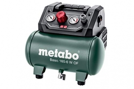Metabo Kompressor Basic 160-6 W OF (Kessel 6 l, Max. Druck 8 bar, Ansaugleistung 160 l/min, Füllleistung 65 l/min, Max. Drehzahl 3500 /min, kompaktes Design) 601501000 - 1