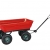 Miweba Bollerwagen Dumper Kippwagen Handwagen – 300 Kg - Kippfunktion - Lenkachse - Luftreifen - Schubkarre – Gartenkarre – Gartenwagen - Transportwagen (Rot) - 4