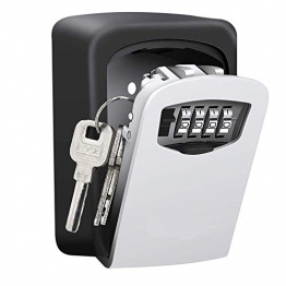 Nestling Schlüsseltresor mit 4-stelligem Zahlencode, Kombinationsschlüssel Safe Speicher Verschluss Kasten für Haus, Garagen, Schule Ersatz Haus Schlüssel - 1