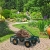 Relaxdays Handwagen, praktischer Bollerwagen für den Garten, mit Luftbereifung, klappbare Seitenteile, bis 250 kg, grün 10036180 - 2