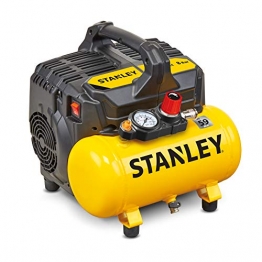 Stanley 100/8/6 Silent Air Compressor DST 100/8/6SI, 750 W, 230 V, Giallo - 1