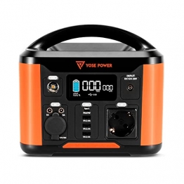 YOSE POWER Portable Power Station 388Wh/300W mit DC/AC Wechselrichter, 108000mAh Backup Lithium Batterie Solargenerator für Outdoor Picknick Angeln Reise Party Camping - 1