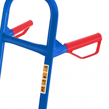 MASKO® Treppenkarre Sackkarre 200kg Transportkarre Treppensteiger Stapelkarre, klappbar Treppensackkarre Hartgummireifen | Kunststoff Griffe | Stahl Rahmen | Blau - 5