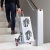 Navaris faltbare Alu Sackkarre mit Treppensteiger - belastbar bis 70kg - Gummiräder - Aluminium Handkarre klappbar mit 1m Spanngurt für Getränke - 2