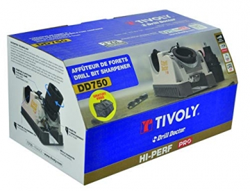 Tivoly Drill Doctor 750 – Bohrerschärfgerät (2,5 bis 19 mm, Spitze 118º und 135 Grad - 2