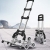 Yinleader Aluminium Treppensteiger Handwagen faltbarer Handwagen äußerst robust | extra langer Griff 106 cm | vier 360 ° Universalräder | Inklusive Einkaufsbox und Expanderseil - 1