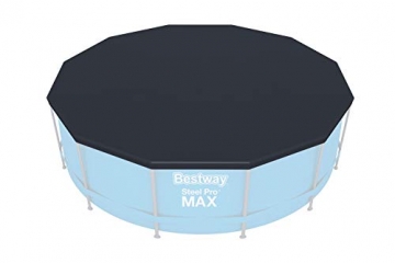 Bestway Steel Pro Max 366x122 cm, stabiler Frame Pool rund im Komplett Set, inklusive Filterpumpe, Sicherheitsleiter und PVC-Abdeckplane - 8