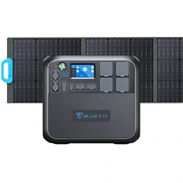 BLUETTI Solargenerator AC200MAX mit PV200 200W Solarpanel, 2048Wh Powerstation mit 4 2200W AC Ausgängen, LiFePO4 Akkupack erweiterbar auf 8192Wh für den Hausgebrauch, Notfall, Reise - 1