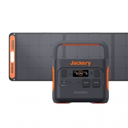 Jackery Solargenerator 2000 PRO 200W, 2160Wh Powerstation mit SolarSaga 200, 2* 230V/2200W AC-Steckdosen, schnelle Ladung, mobile Stromversorgung für Reise Camping Wohnmobil und als Notstromaggregat - 1